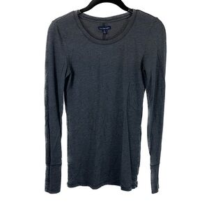 American Eagle Sweater Crewneck Long Sleeve Basic Top Cuffed Sleeves Pullover